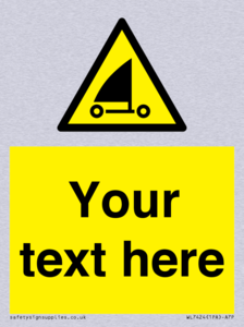 Custom Warning sand yachting